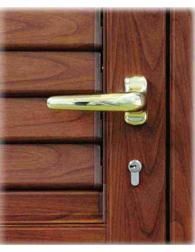 Particolare di serratura con maniglia