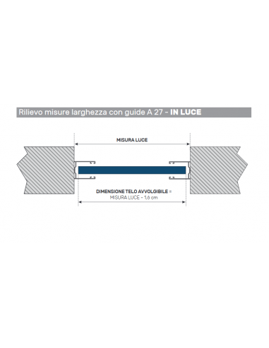 Guida in Alluminio A27- 25,5X30Mm