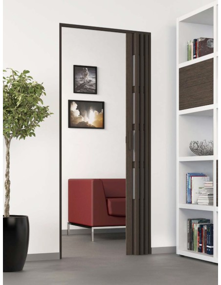 porta a soffietto aperta
