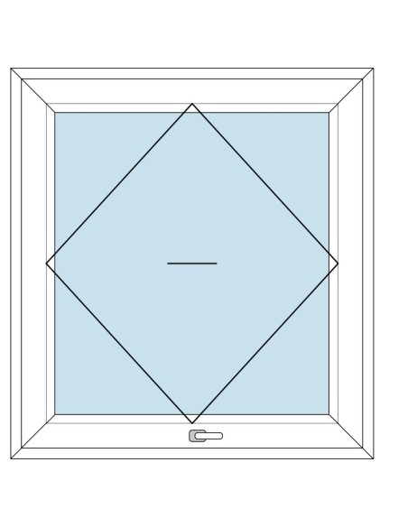 Finestra in Pvc bilico orizzontale
