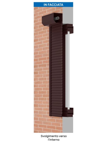 Cassonetto esterno in alluminio per tapparelle