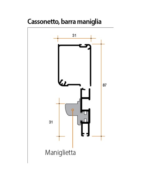 Zanzariera a Molla Bettio Mini Verticale su Misura