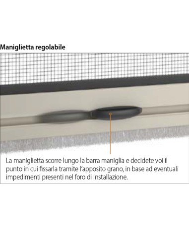 Zanzariera a Molla Bettio Mini Verticale su Misura