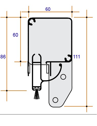 Zanzariera a Molla Bettio Sonia Verticale su Misura