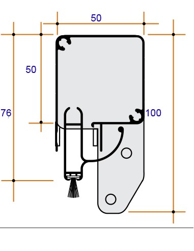 Zanzariera a Molla Bettio Sonia Verticale su Misura