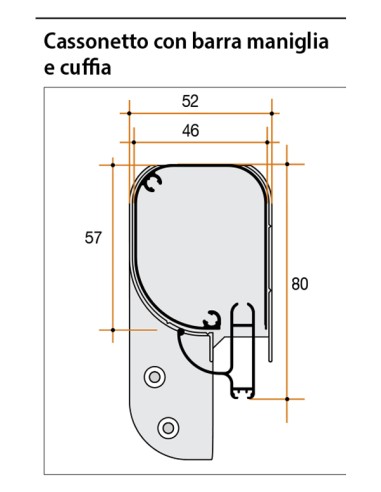 Zanzariera a Molla Bettio Alfa con Cassone Raggiato