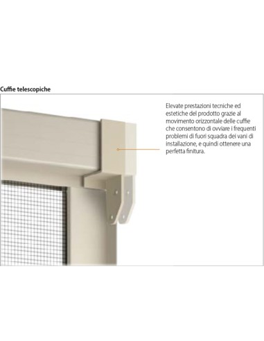 Zanzariera a Molla Bettio Alba Verticale su Misura