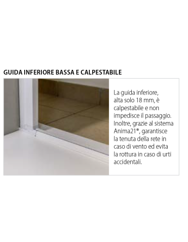 Virtus Bettio®: Zanzariera Laterale Antivento di Design