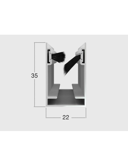 Zanzariera FM40 a Molla – Cassonetto 40 mm su Misura