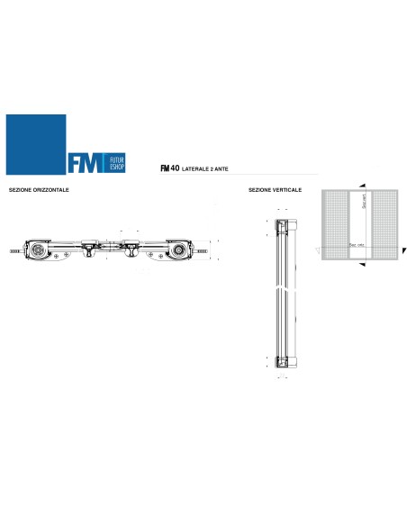 Zanzariera laterale FM40 a molla