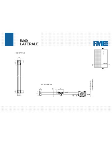 Zanzariera laterale FM40 a molla