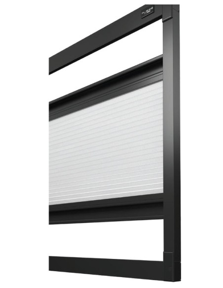 Tenda plissè bioadesiva con guide laterali senza fori