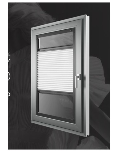 Tenda plissè bioadesiva con guide laterali senza fori