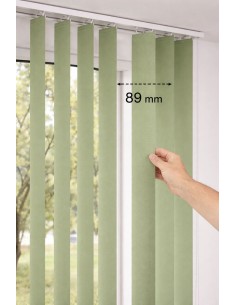Tenda a bande verticali 89 mm ignifughe su misura