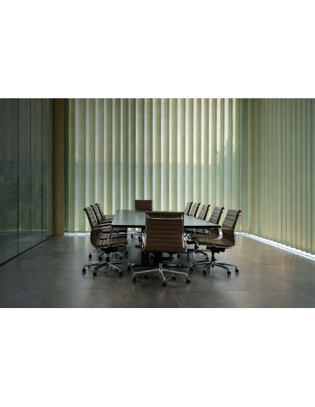 Tenda a bande verticali 89 mm ignifughe su misura