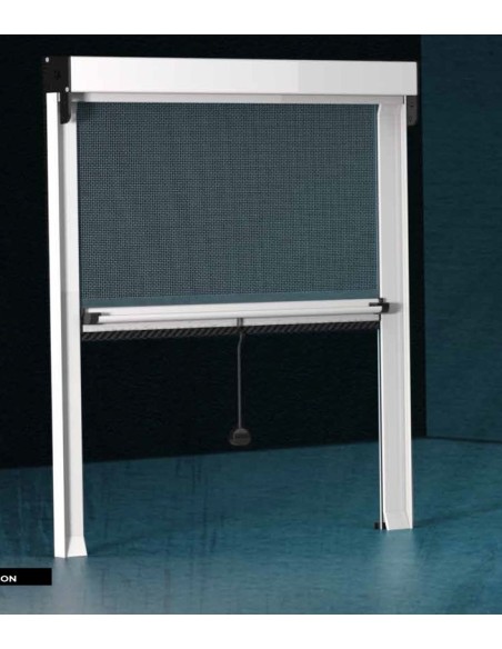 Zanzariera a Molla con Bottoni – Cassonetto 40/50 mm