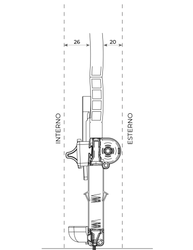 Zanzariera Verticale Plissettata UP su Misura