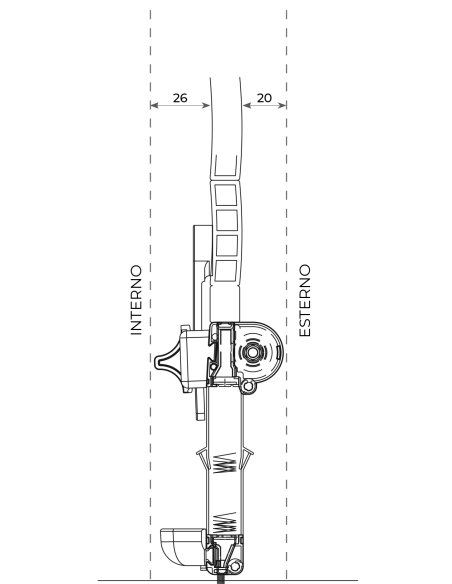 Zanzariera Verticale Plissettata UP su Misura