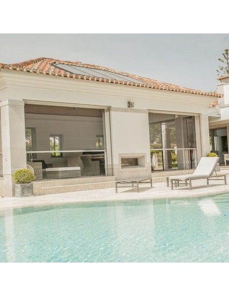 Tenda ZIP Antivento per Grandi Luci su Misura | Cristal, Oscurante o Filtrante