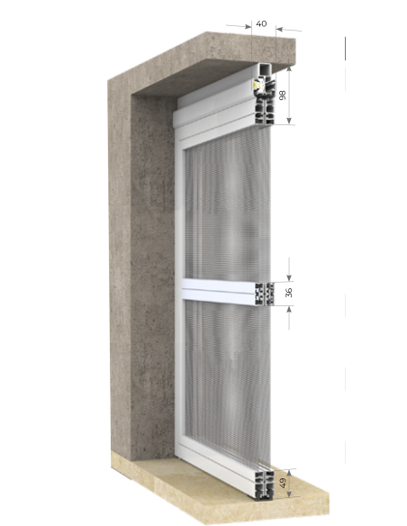 Zanzariera Scorrevole Pegaso 2 Ante su Misura | InfissiMediciShop