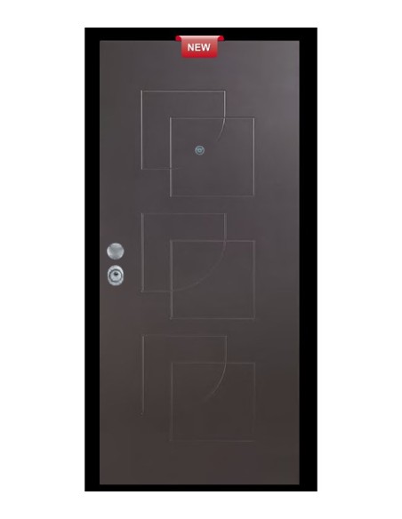 Porta Blindata Classe 3 con Pannello PVC | Interno Noce Medio