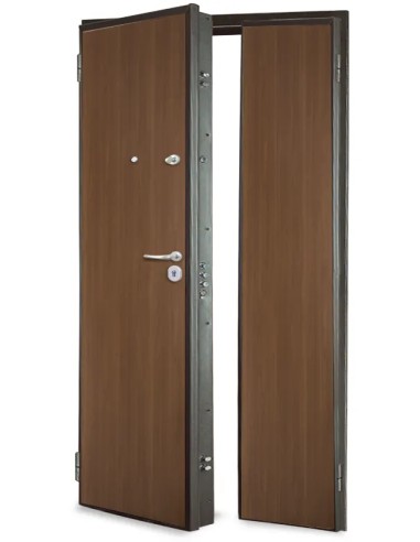 Porta blindata 2 ante pannello liscio