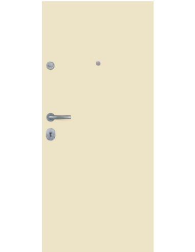 Portone blindato 1 anta pannello liscio