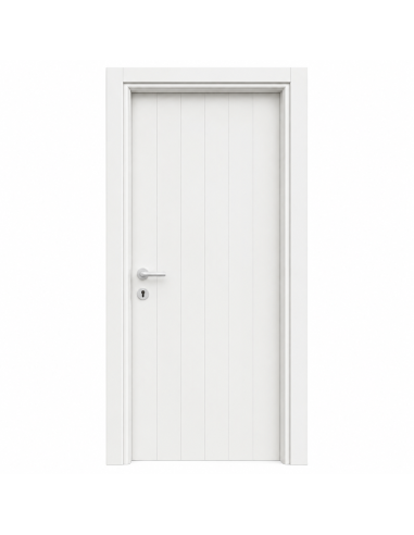 Porta Battente Dogata in PVC con Telaio Telescopico